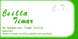 csilla timar business card